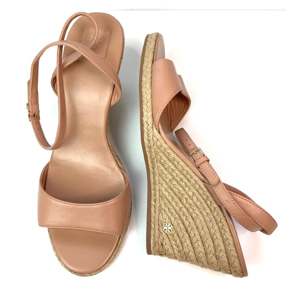 NEW Tory Burch Landon Espadrille Wedges - Picture 5 of 8